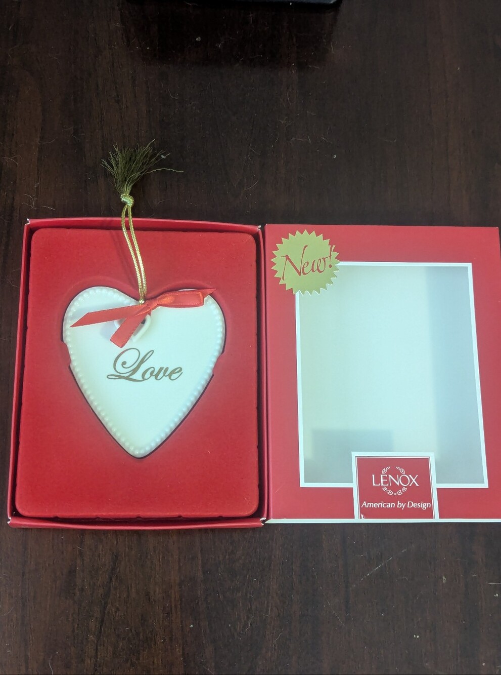 Lenox Lpve Heart Christmas Ornament